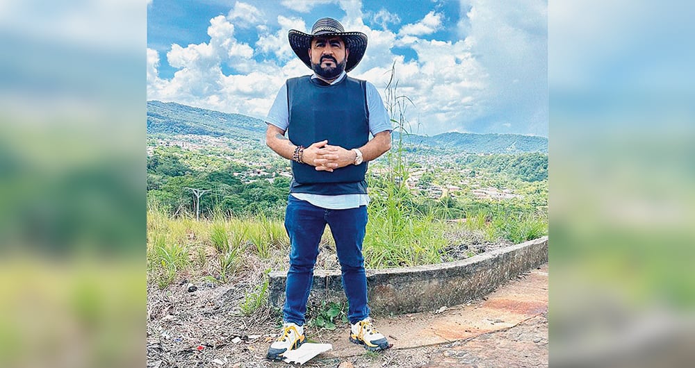   Wilder López, candidato a la Alcaldía de Florencia por el Centro Democrático, denuncia que está amenazado por las Farc.