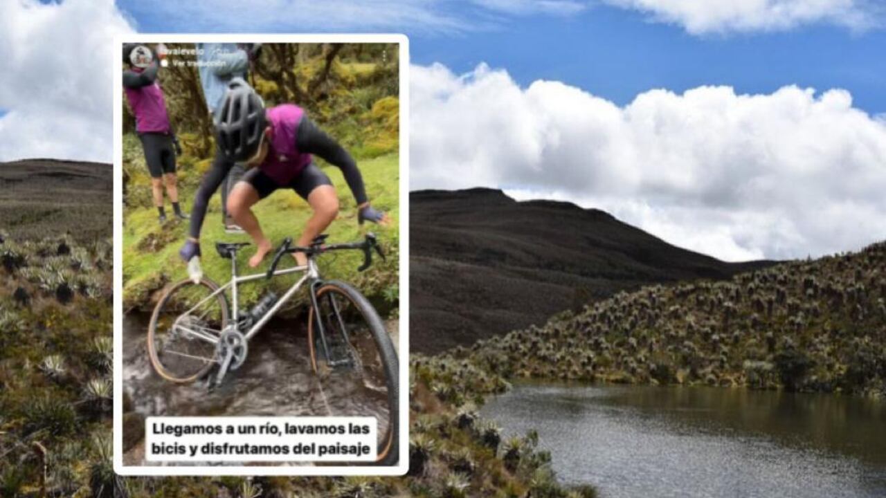 Un colectivo fue denunciado en redes por lavar sus ciclas en el páramo de Sumapaz.