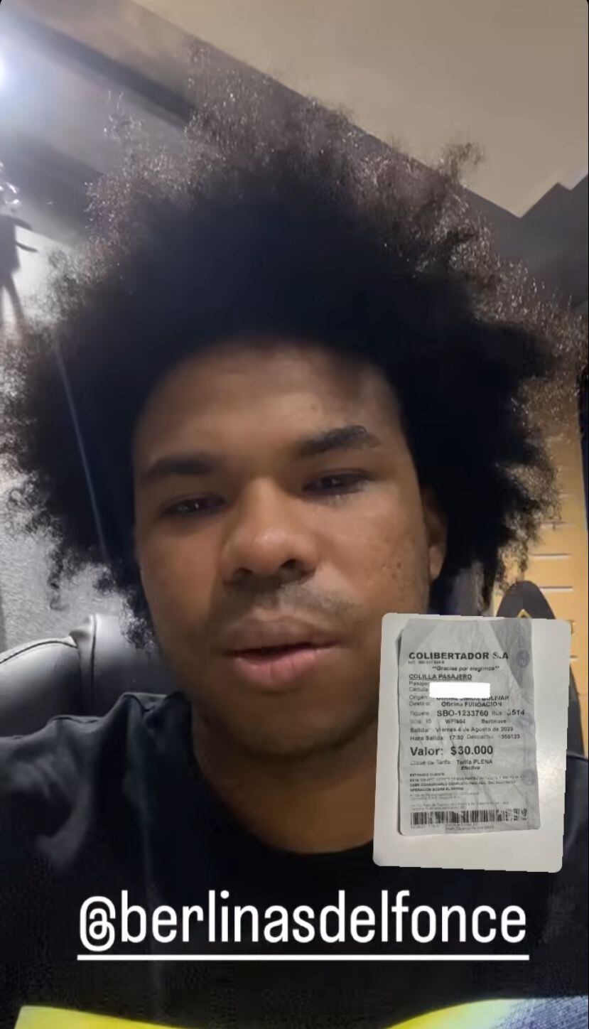 Juan Manuel denunció lo sucedido por redes sociales.