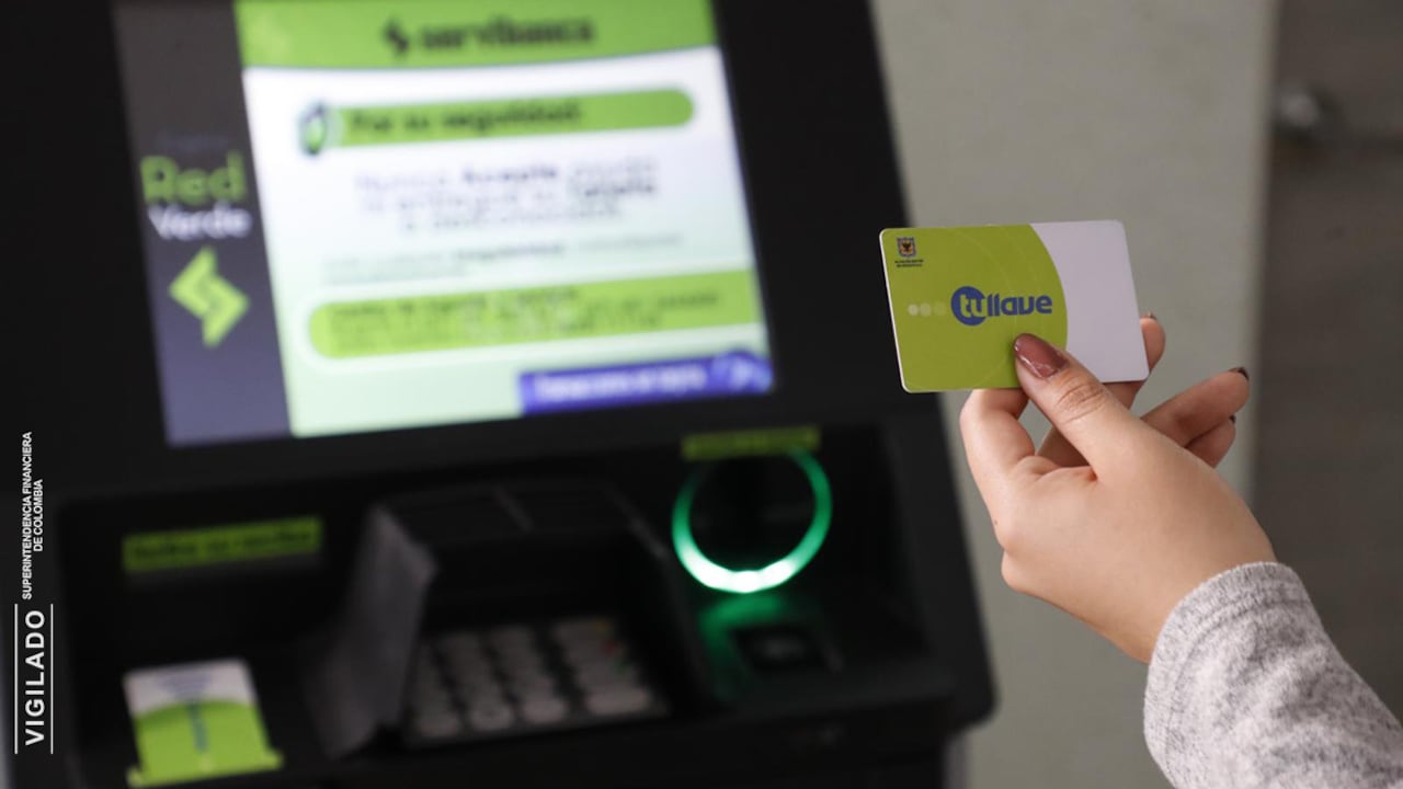 Así puede recargar la tarjeta tullave en cajeros Servibanca.