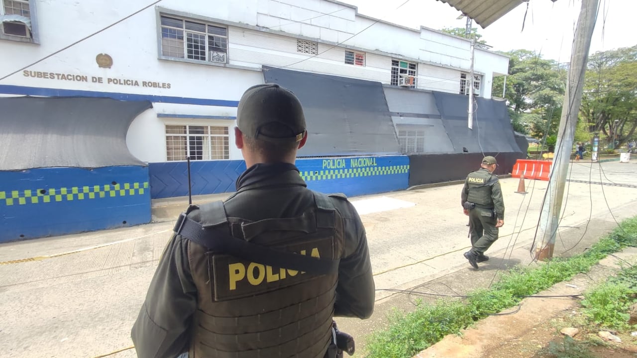 Estación de policía de Robles, corregimiento de Jamundí.