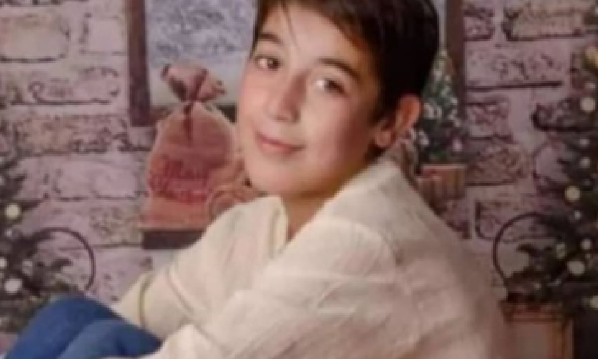 Joaquín Sperani presentaba un golpe contundente en el rostro.