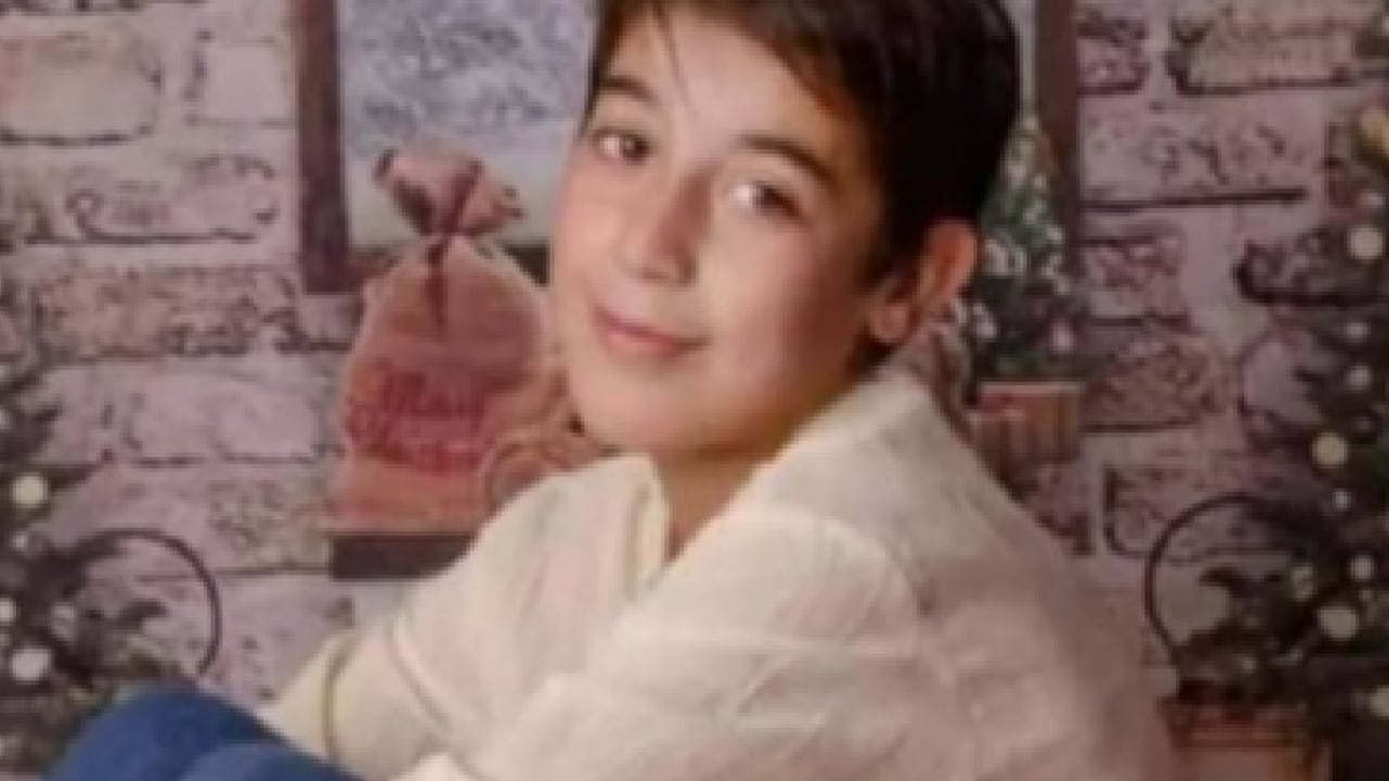 Joaquín Sperani presentaba un golpe contundente en el rostro.