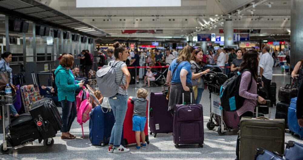 Viajeros en fin de año.