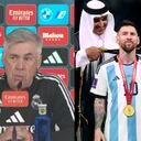 Carlo Ancelotti y Messi.