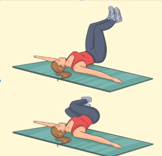 Ejercicio el limpiaparabrisas - Imagen: Tomada de sabeasalud.com