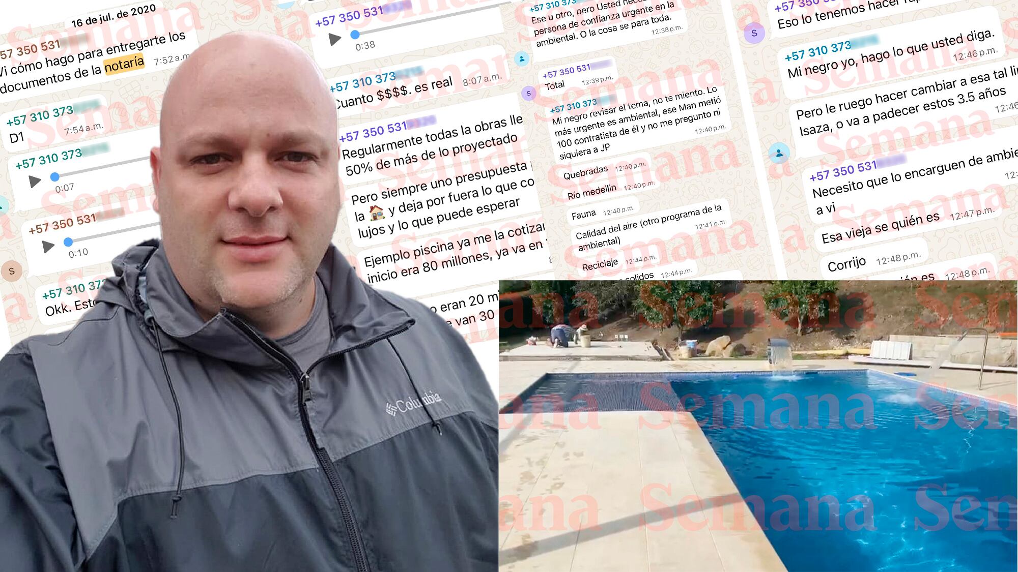 Miguel Quintero, piscina y chats