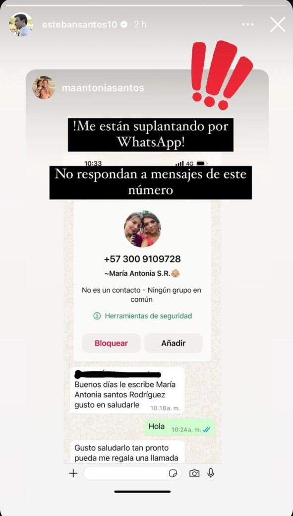 Denuncia de María Antonia Santos