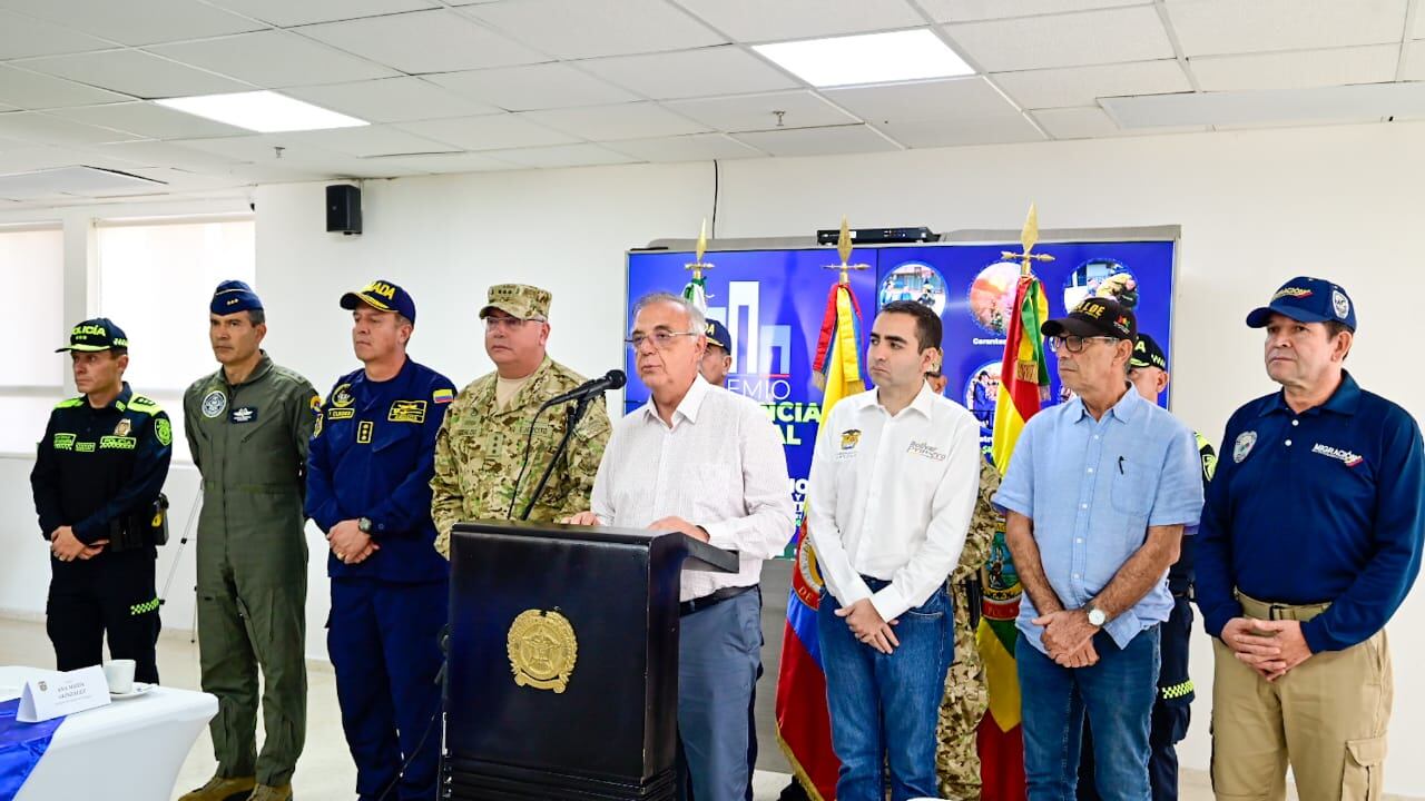 El Consejo de Seguridad, fue liderado por el ministro de Defensa, Iván Velásquez, al igual que el gobernador de Bolívar, Vicente Blel, el alcalde de Cartagena William Dau y el director de la Policía Nacional, Henry Sanabria.