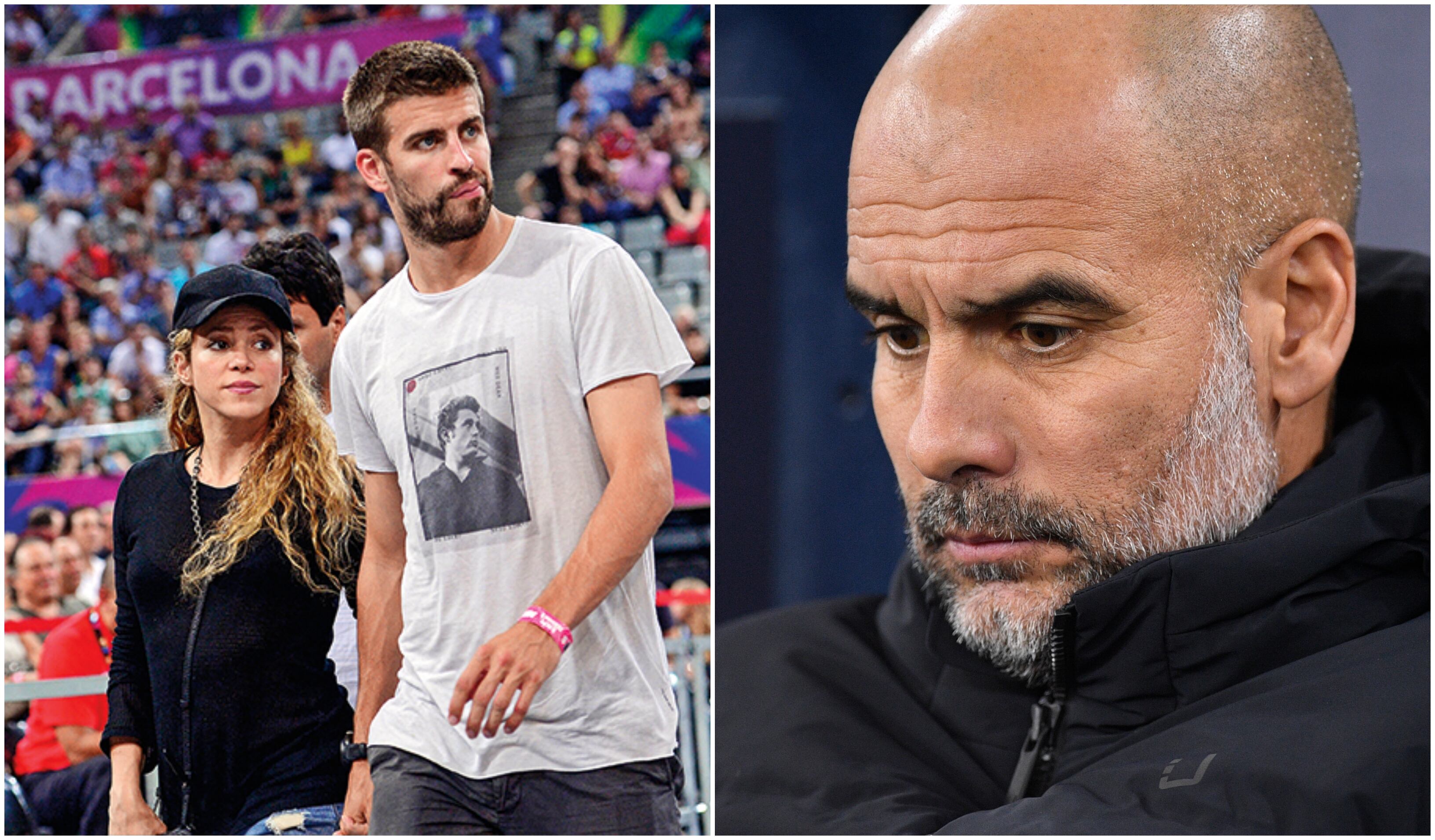 La relación entre Piqué y Guardiola cambió cuando el futbolista recién comenzó a salir con al colombiana.