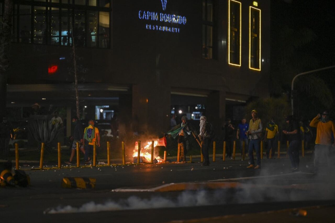 Disturbios en Brasilia.