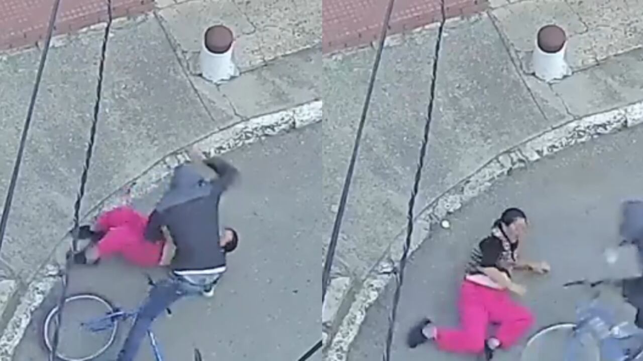 Momentos del robo en Kennedy.