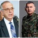 El general Jhon Rojas y el ministro de Defensa, Iván Velásquez.