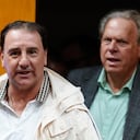 Néstor Lorenzo (izq) y el presidente de la FCF, Ramón Jesurún (der.).
