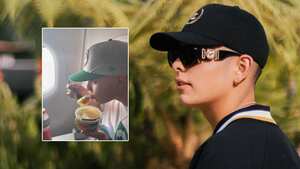 El joven paisa se hizo viral por almorzar en medio de un vuelo comercial en un tarro de Axión.