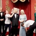 Activistas atacaron ahora la estatua de Carlos III en famoso museo en Londres.