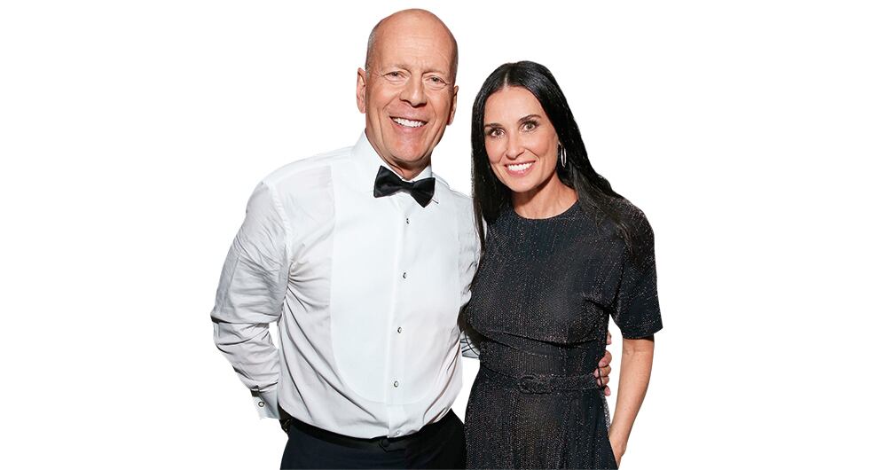Bruce Willis y su exesposa Demi Moore.