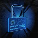 Tarjeta de crédito segura (azul)