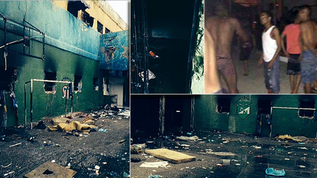 Estas imágenes muestran el estado en que quedó la cárcel luego de la tragedia.