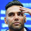 Falcao García en rueda de prensa con Millonarios