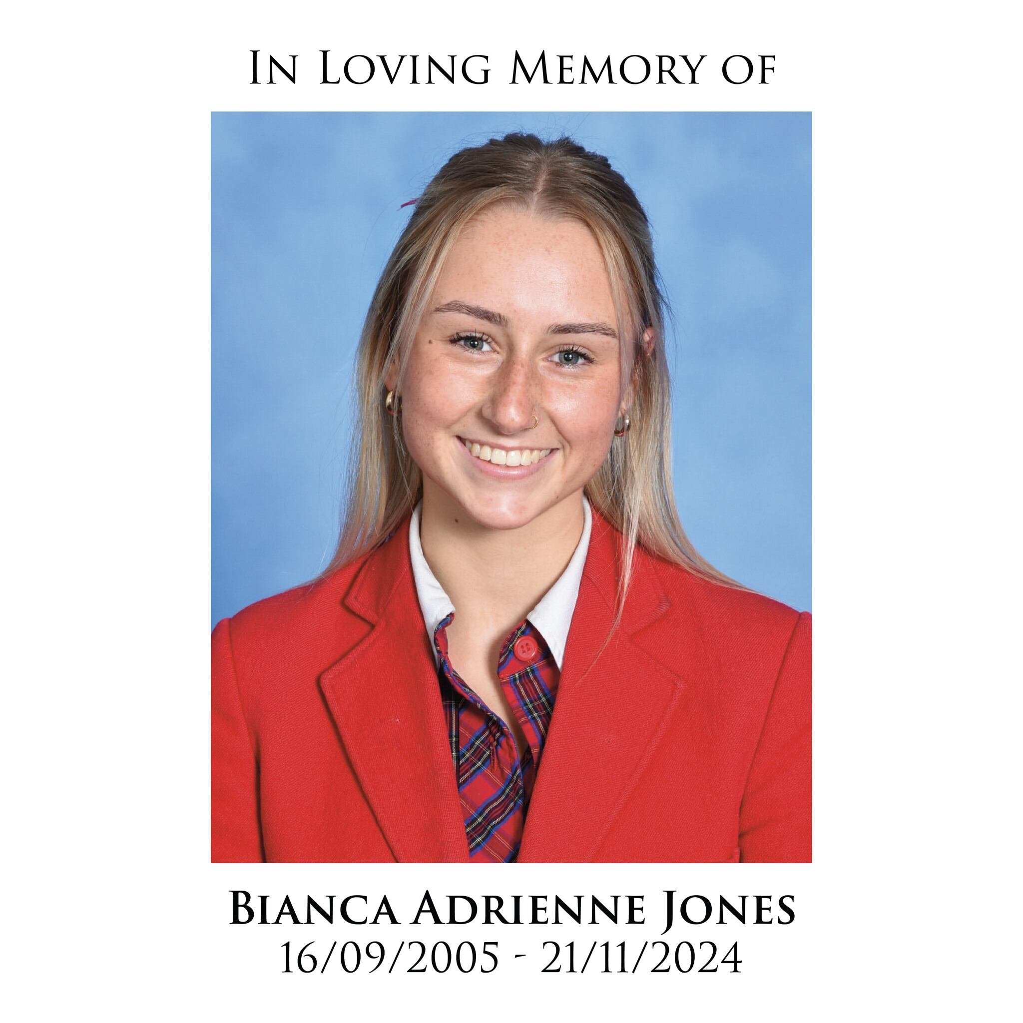 Bianca Jones falleció junto a su amiga en Laos.