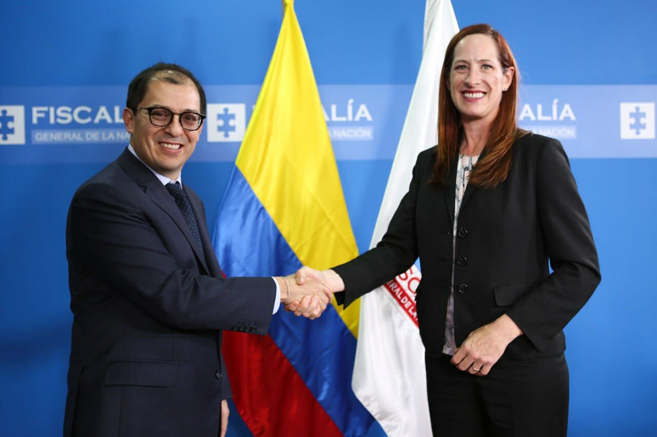 Encuentro entre el Fiscal Francisco Barbosa y la subsecretaria de Estado Adjunto de Estados Unidos, Heide Fulton