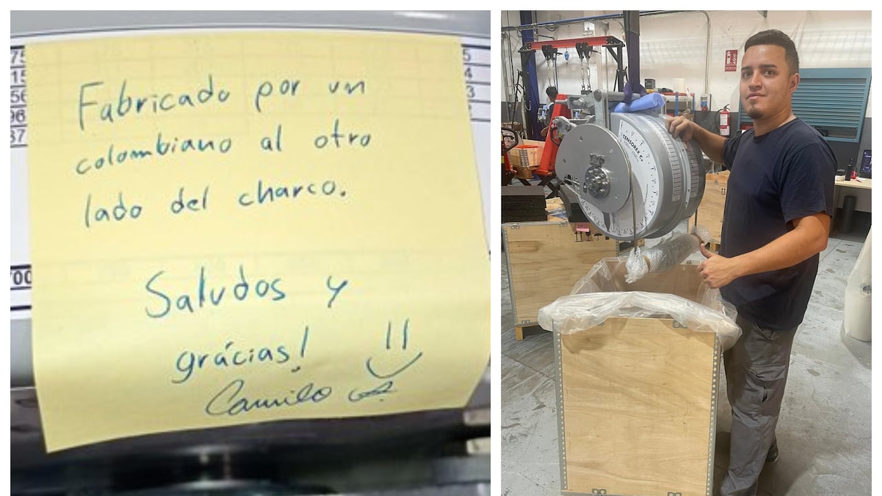 Cristian Camilo Martínez Marín, mecánico industrial que desde España participó en la fabricación de un repuesto para el Metro de Medellín.