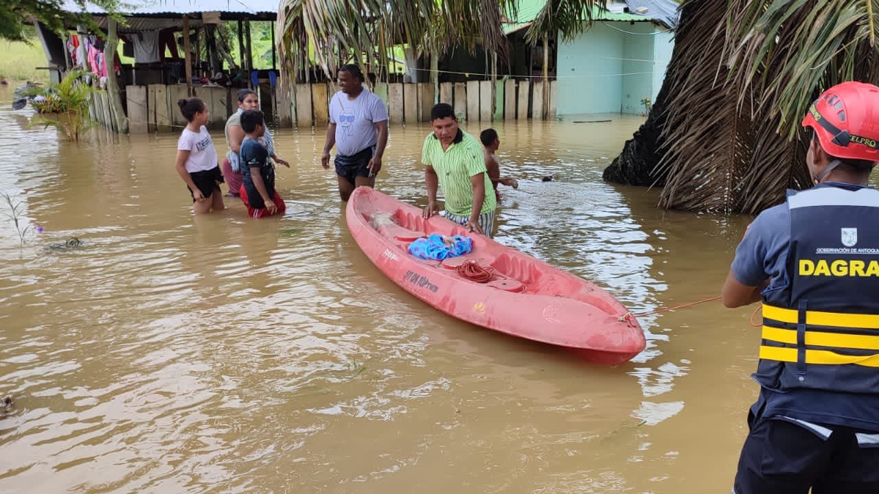 Inundación en Chigorodó, Antioquia.