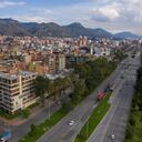 Beautiful aerial shot of the north of Bogota, Colombia - capital cities concepts