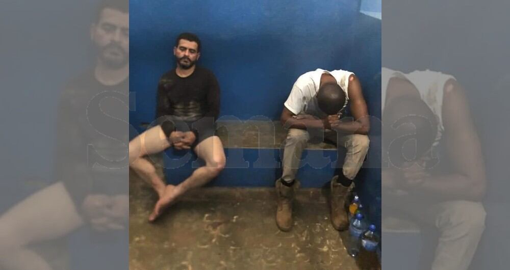 Colombianos detenidos en Haití.