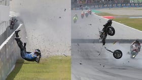 Accidente de Álex Márquez en el Moto GP.