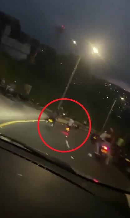 Vuelve y juega: caos en Cali por realización de piques ilegales en la avenida circunvalar.