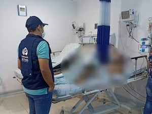 Dos de los hinchas del Atlético Bucaramanga continúan bajo observación médica.