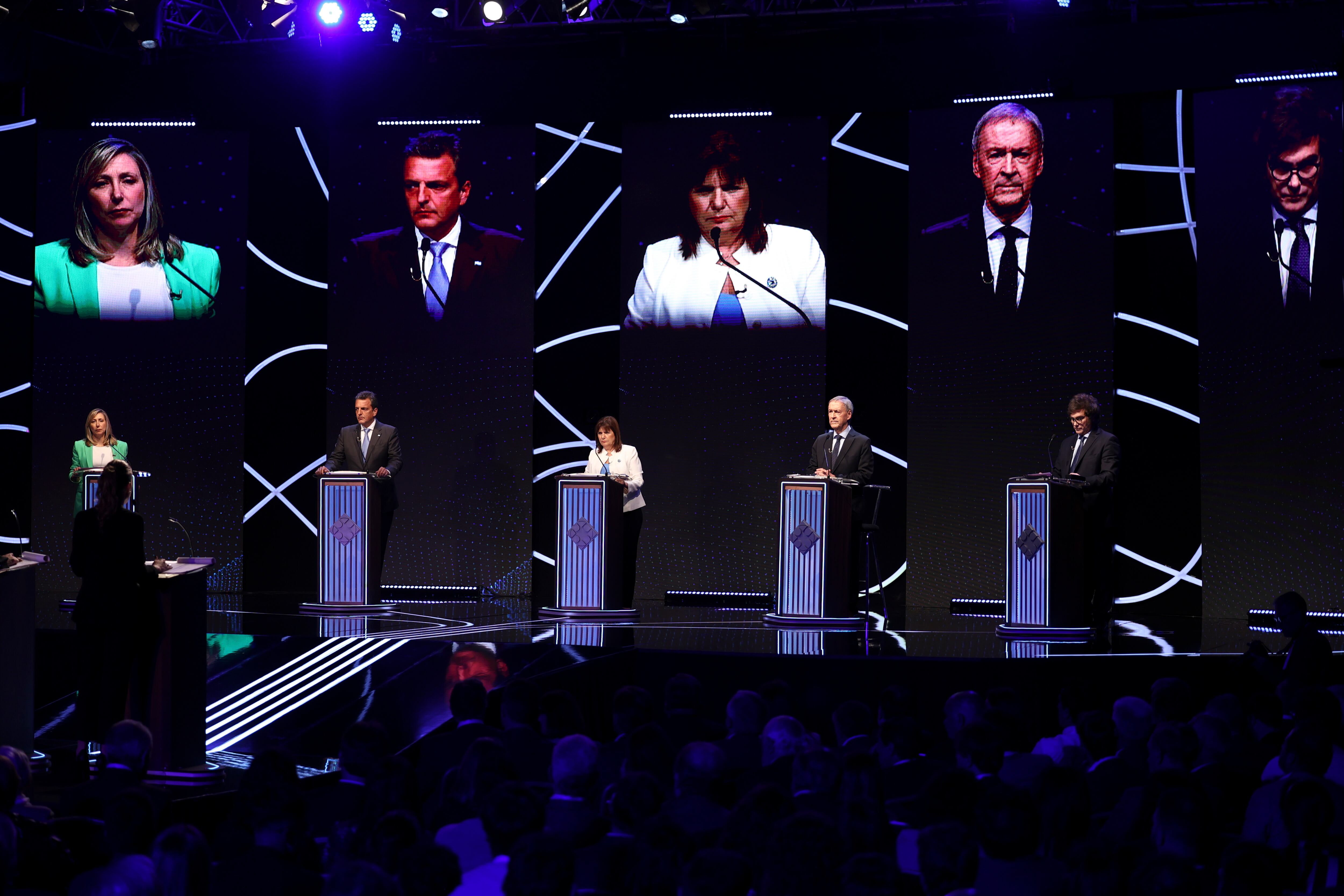 Debate de candidatos a la Presidencia de Argentina.