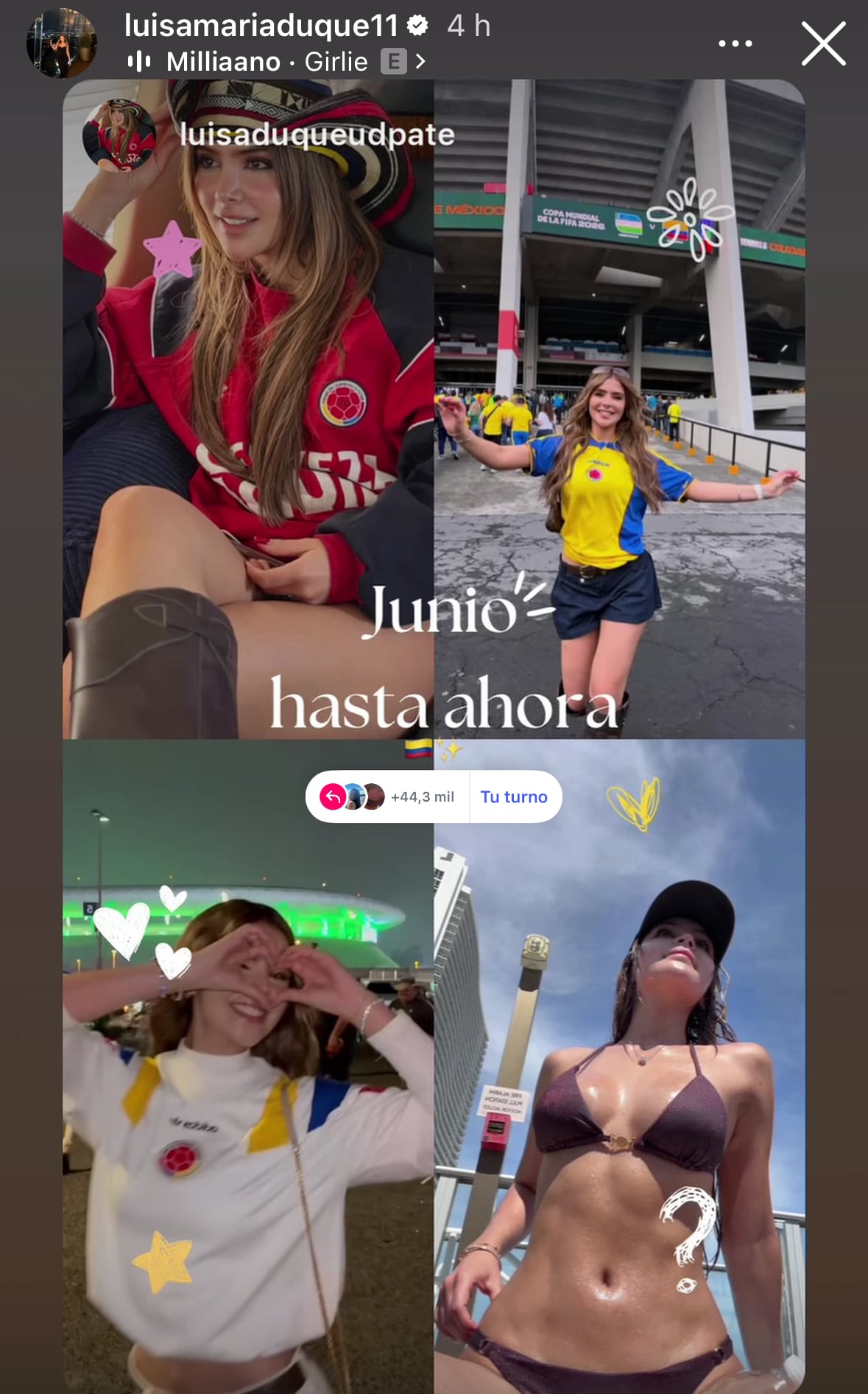 Luisa María Duque, novia de James Rodríguez.