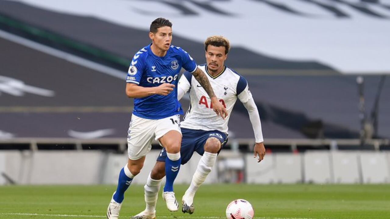 Jugador colombiano del Everton