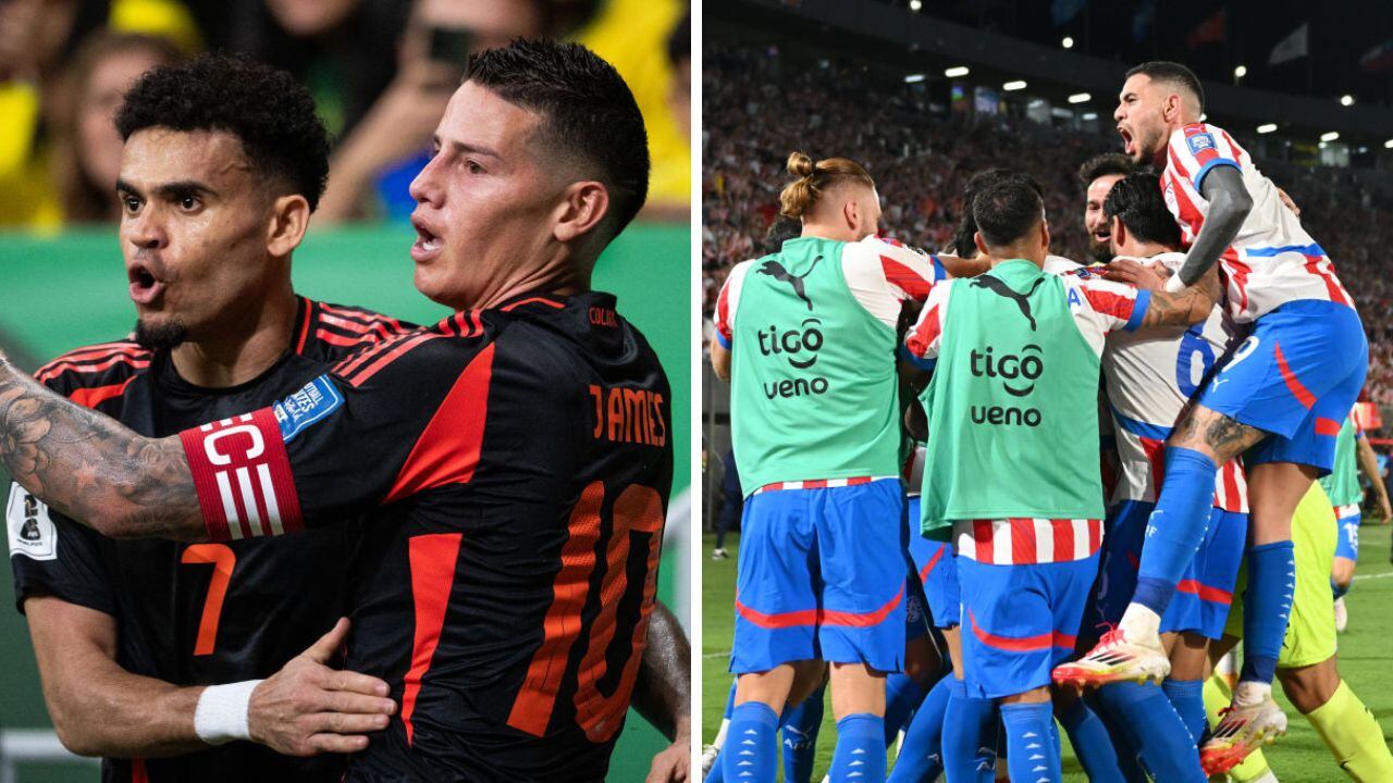 Colombia y Paraguay por eliminatorias.