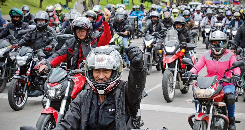 El 80 % de las motos en la ciudad son usadas para trabajo o como alternativa de movilidad. 