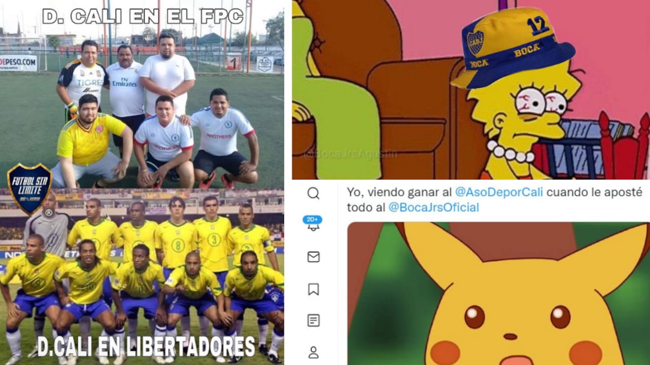 Las redes estallaron con el triunfo del Cali sobre el Boca.