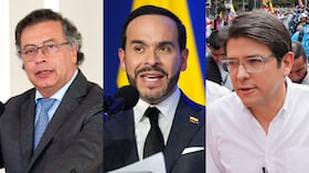 Gustavo Petro, Abelardo De La Espriella y Miguel Uribe Turbay.