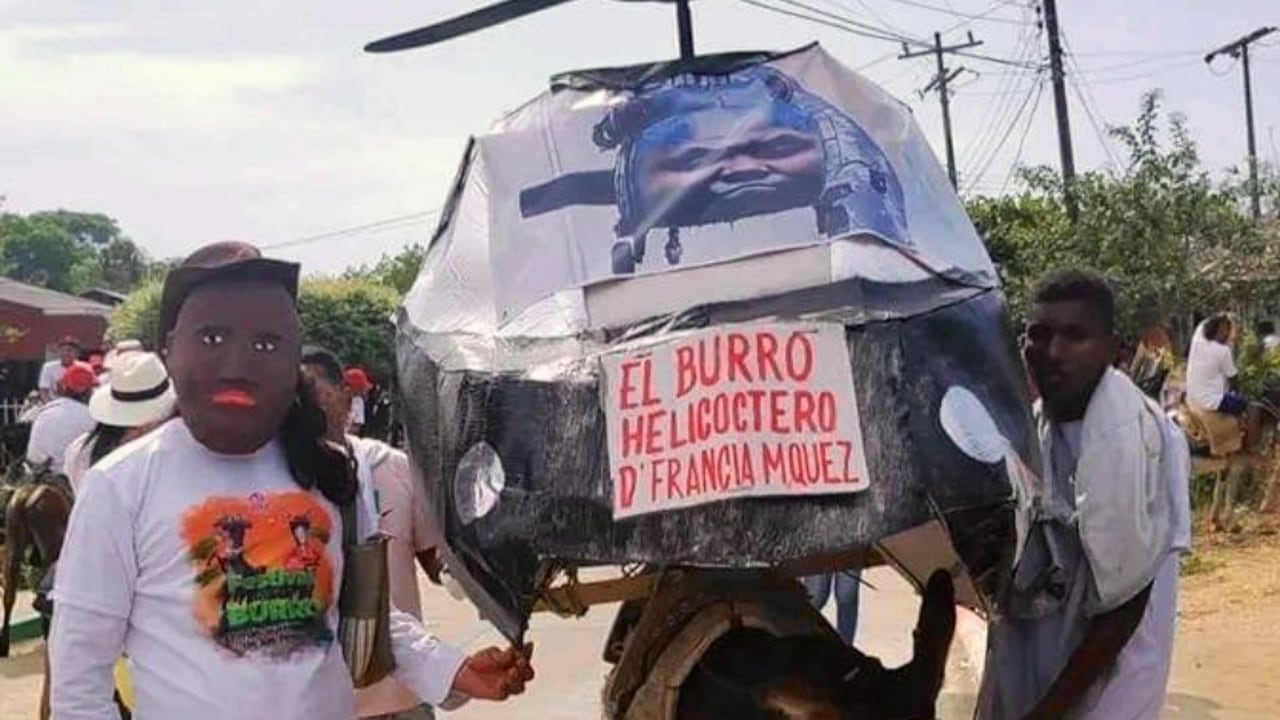 El burro helicóptero se ganó el primer puesto en el Festival del Burro en San Antero