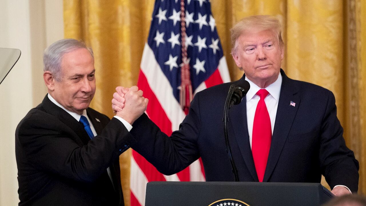 Benjamin Netanyahu y Donald Trump.
