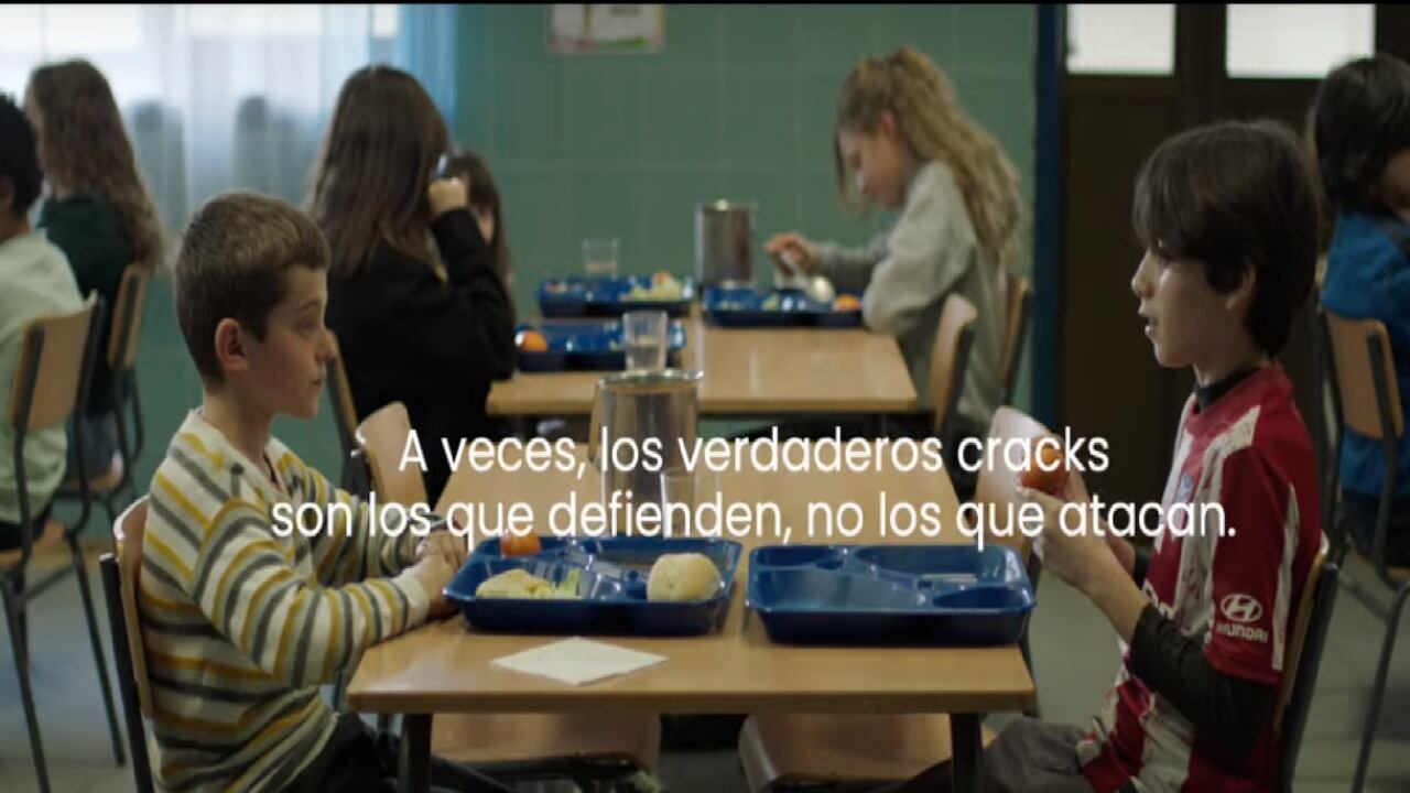 Campaña anti bullying Atlético de Madrid Foto: Youtube video Atlético de Madrid