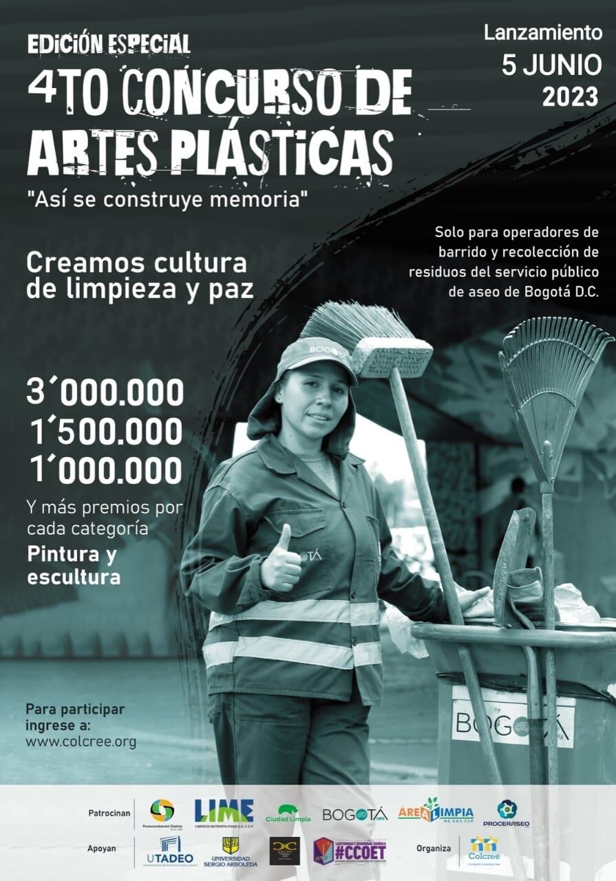 Los escobitas de Bogotá ayudarán a “construir” la memoria del país. Se trata de la cuarta edición del concurso “Así se construye memoria” que este año tiene como invitados a los operarios de barrido y aseo de Bogotá.