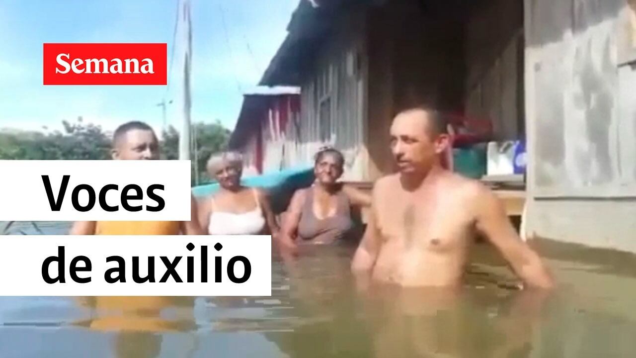 Los damnificados piden ayuda y atención por parte del Gobierno Nacional.