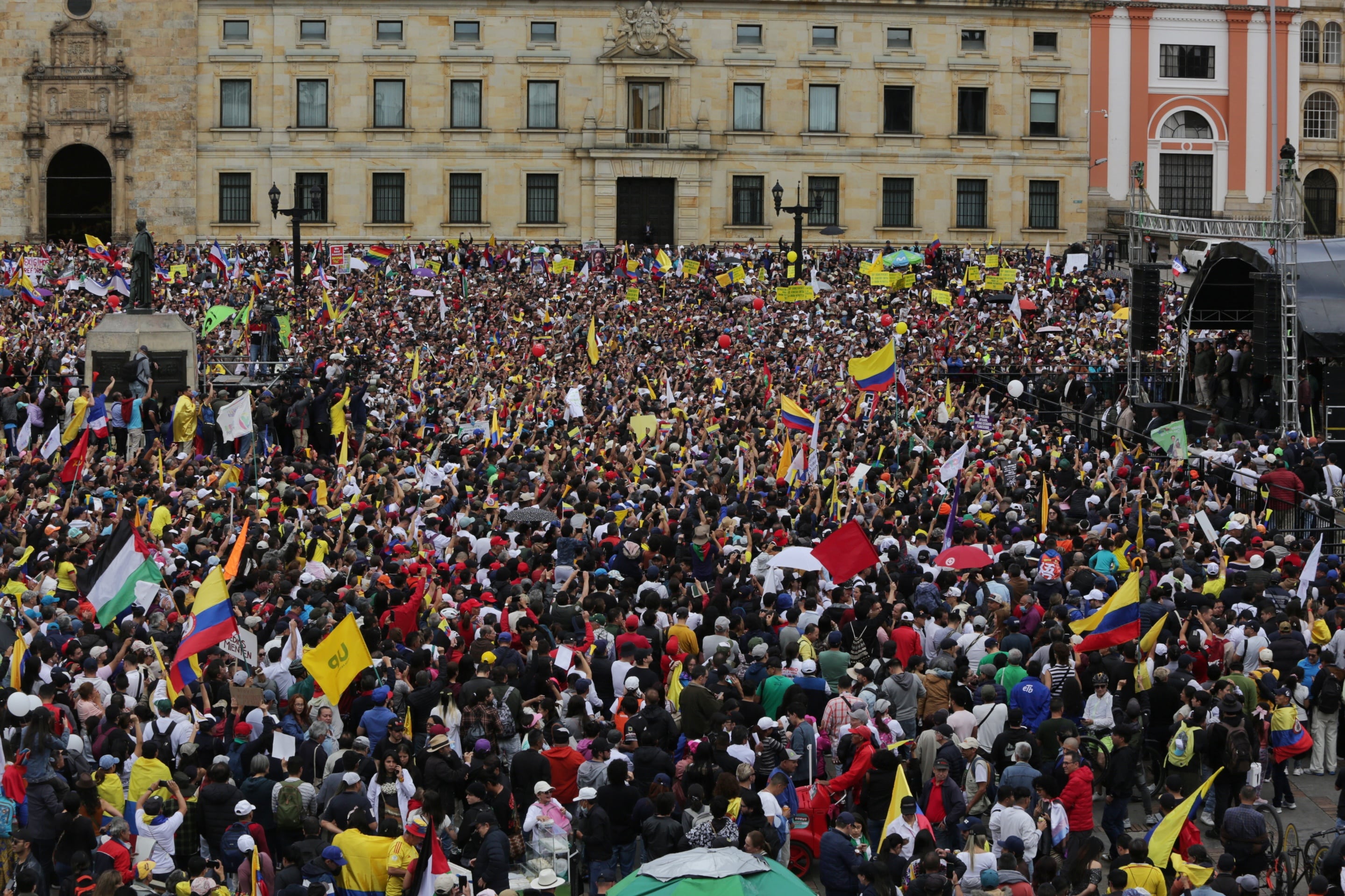 Plaza de Bolívar en el discurso del Presidente Gustavo Petro