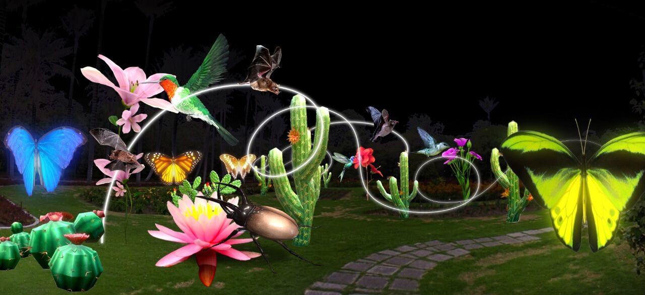 Exposición "Polinizando" del del Jardín Botánico de Bogotá.