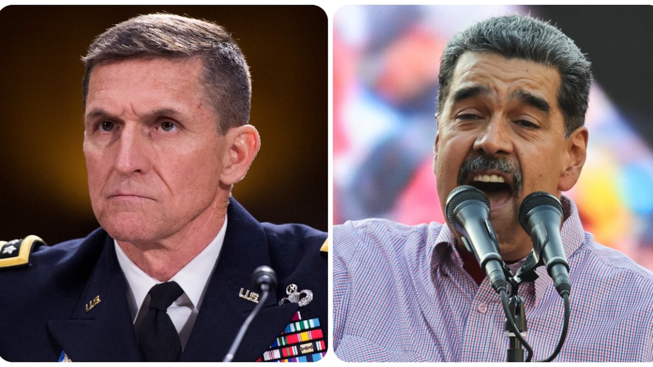 Mike Flynn y Nicolás Maduro.