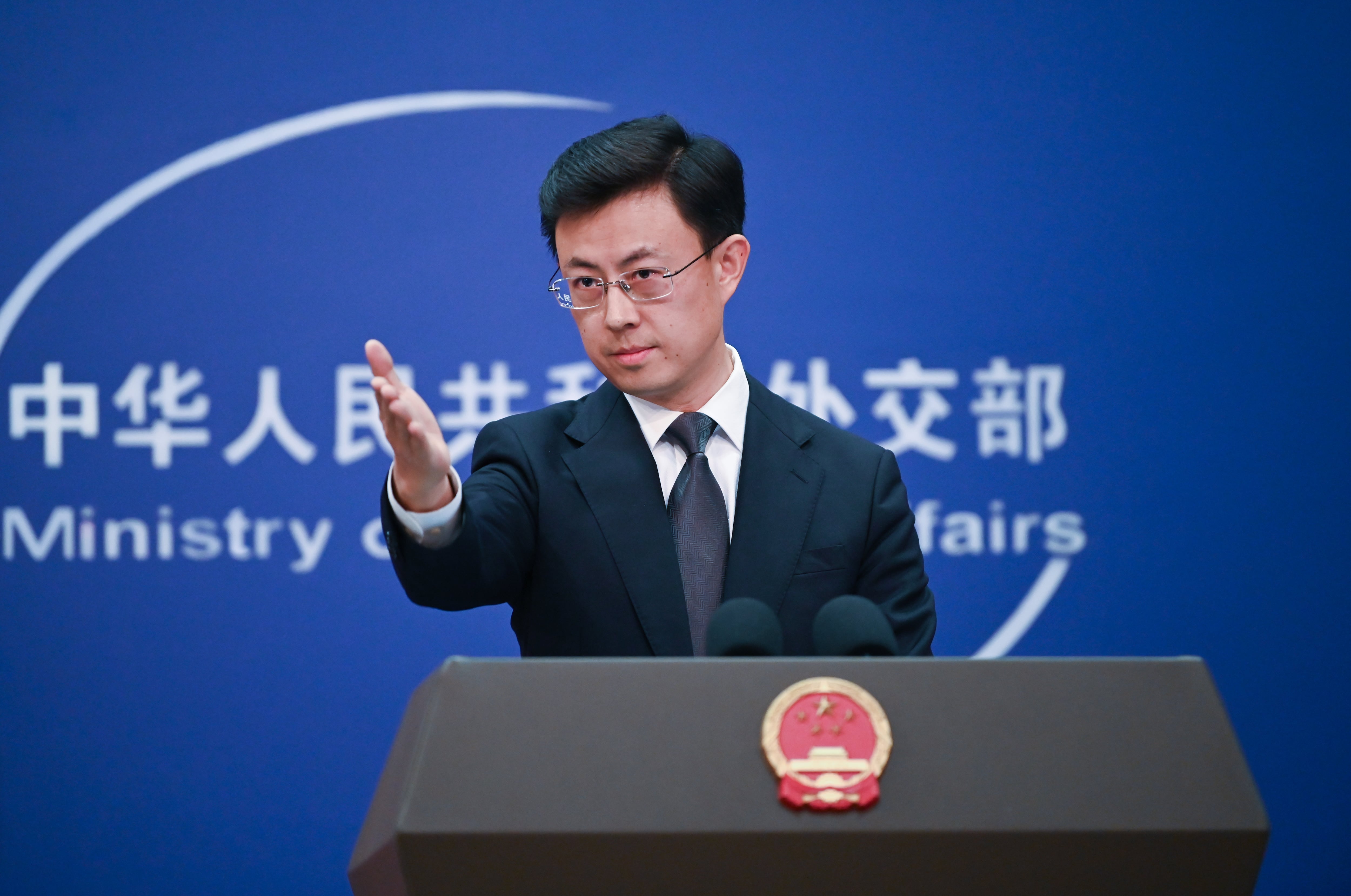 Guo Jiakun, portavoz del Ministerio de Asuntos Exteriores chino