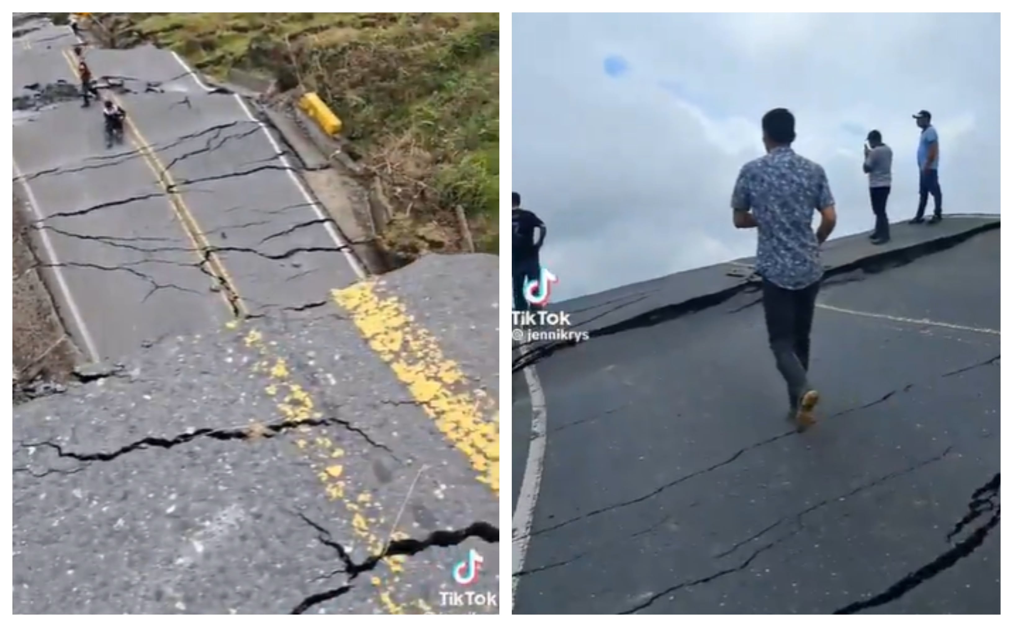 Usuaria en TikTok deja en evidencia del deplorable estado de la Transversal del Carare, en Santander, luego de un movimiento en masa.